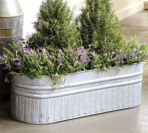 metallic cube galvanized steel planter box|galvanized steel containers for gardening.